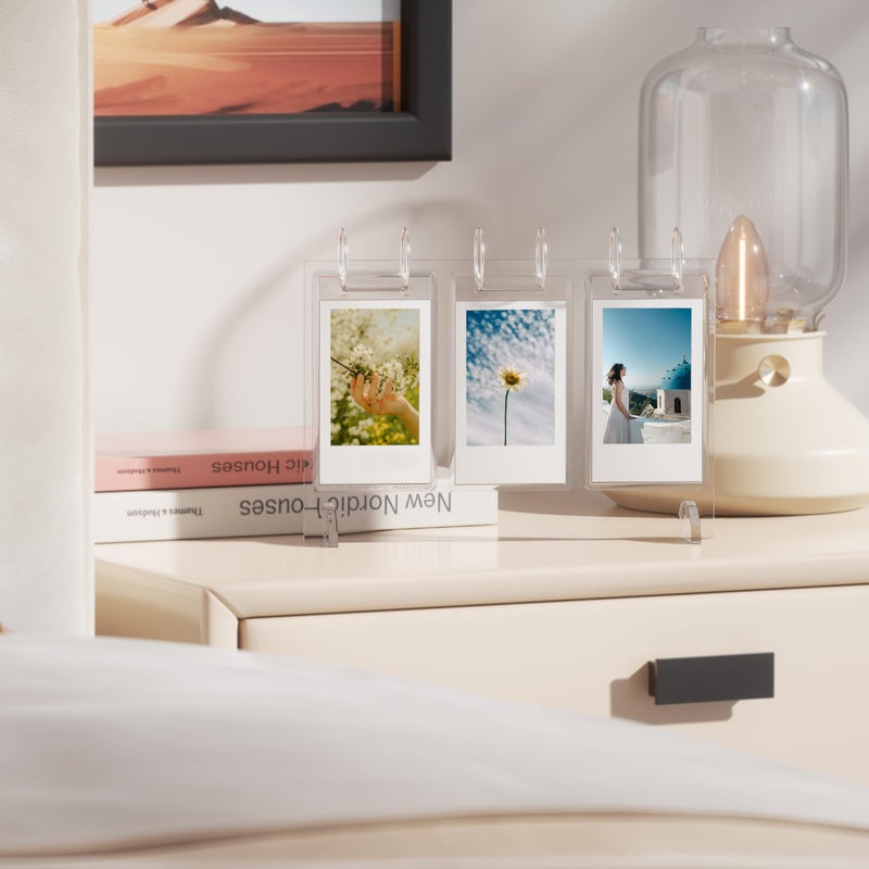 WINKINE Instax Mini Frames, Polaroid Frame for Fujifilm Instax Mini Film, Mini Calendar Photo Album with Date Fit 26 Pockets/52 Photo Display, Polaroid Picture Frame, Small Picture Frames 2x3 - Image 5